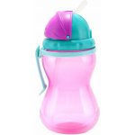 Canpol babies Cestovní sportovní láhev se slámkou růžová 370 ml – Zboží Dáma