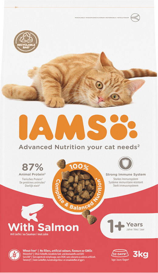 IAMS Advanced Nutrition Adult Cat s lososem 3 kg