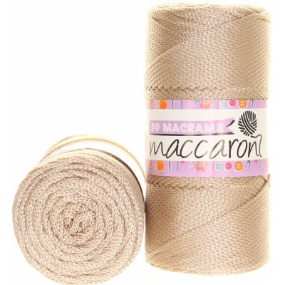 Maccaroni PP Macrame 2 mm světle béžová 39 – Zbozi.Blesk.cz