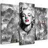 Obraz Gario Obraz s hodinami Elektrizující Marilyn Monroe - 3 dílný Rozměry: 90 x 70 cm