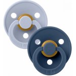 Bibs Colour dudlíky přírodní kaučuk 2ks Dusty Blue / Steel Blue – Zboží Dáma