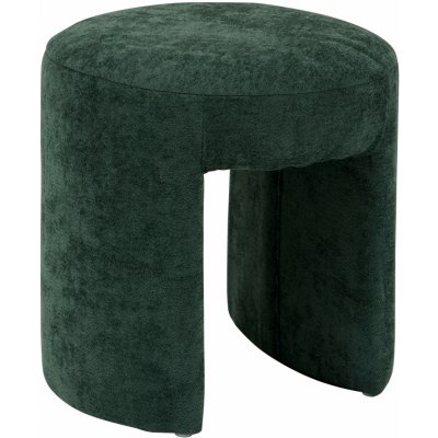 Atmosphera Čalouněný obloukový taburet JIN, průměr 38 cm, zelený – Zboží Dáma