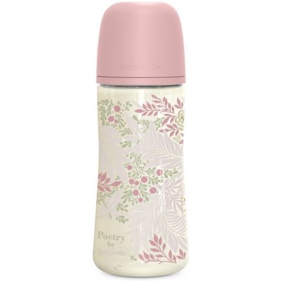 Suavinex kojenecká láhev Poetry fyziol průtok růžová 360ml – Zboží Mobilmania