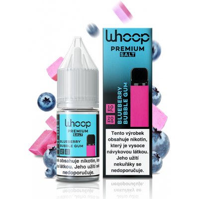 Whoop Salt Blueberry Bubble Gum 10 ml 20 mg – Zbozi.Blesk.cz
