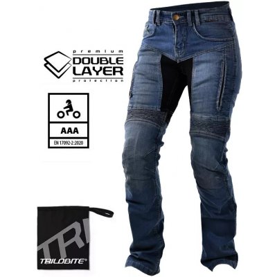 Trilobite Parado doublelayer AAA regular fit ladies jeans blue level 2 – Zboží Mobilmania