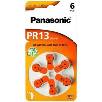 Panasonic baterie do naslouchadel 6ks PR13(48)/6LB