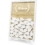 PartyDeco Svatební dřevěná kniha hostů obraz s křidélky – Zboží Dáma PartyDeco Svatební dřevěná kniha hostů obraz s křidélky – Zboží Dáma