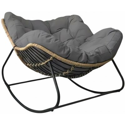 Gordon G1203 Houpací křeslo s měkkým polštářem šedé – Zboží Dáma