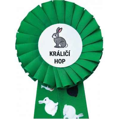 Kokarda jednořadá KRÁLÍCI průměr 8 cm – Zboží Dáma