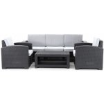 VeGA Stolová sestava - PORTORIKO GREY DeLuxe – Sleviste.cz