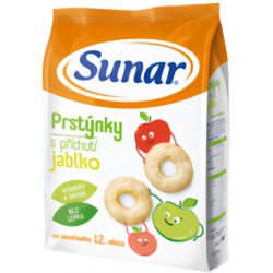 Sunar Prstýnky s příchutí jablko od ukončeného 12. měsíce 50 g