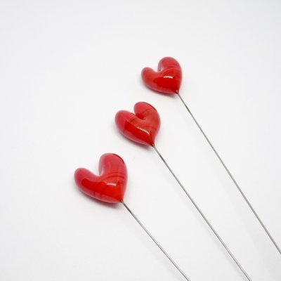 Skleněná dekorace Markéta Hujerová Srdce – Sleviste.cz