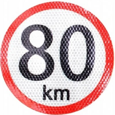 Automax Nálepka Rychlost 80 km/h reflexní 150 mm – Hledejceny.cz