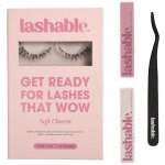 Lashable DIY umělé řasy Startovací Sada Soft Charm trsové řasy 5-13mm + Lepidlo na řasy 5g + Fixátor 5g + Aplikátor na řasy 1ks - vhodné pro citlivou pokožku – Zboží Mobilmania
