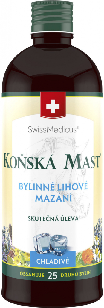Swissmedicus Koňská mast bylinné lihové mazání chladivé 400 ml