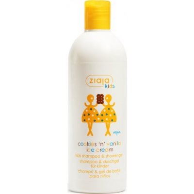 Ziaja Ziajka šampon a mycí gel 2v1 pro děti od 3 let Cookies & Vanilla 400 ml – Zboží Dáma