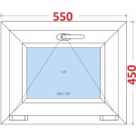 SMART Plastové okno 55x45, Sklopné – Zbozi.Blesk.cz