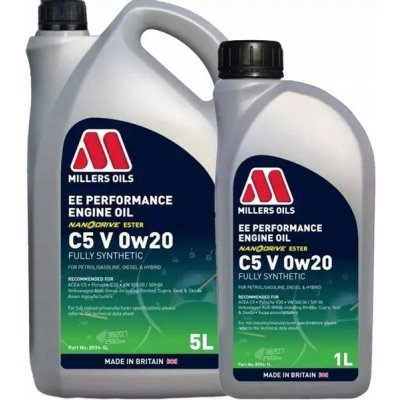 Millers oils EE Performance C5 V 0W-20 5 l – Hledejceny.cz