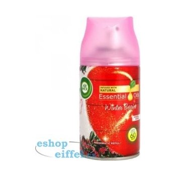 Air Wick Essential Oils Winter Berries - Zimní bobule automatický osvěžovač náhradní náplň 250 ml