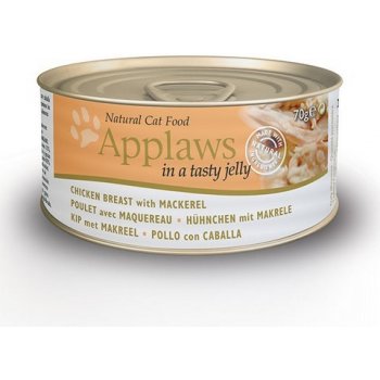 Applaws kuře & makrela v jemném jelly 70 g