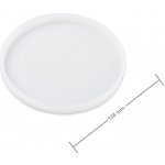 Manumi Silikonová forma na odlévání kreativní hmoty podtácek bez okraje kulatý 128x10mm 1 ks – Sleviste.cz