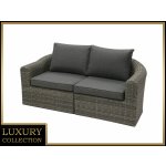 Deokork BORNEO LUXURY Ratanová lavice pro 2 osoby šedá – Hledejceny.cz