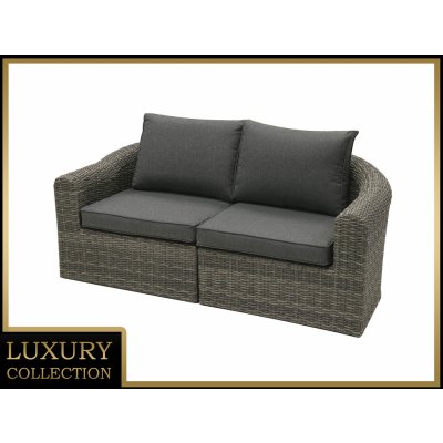 Deokork BORNEO LUXURY Ratanová lavice pro 2 osoby šedá – Hledejceny.cz