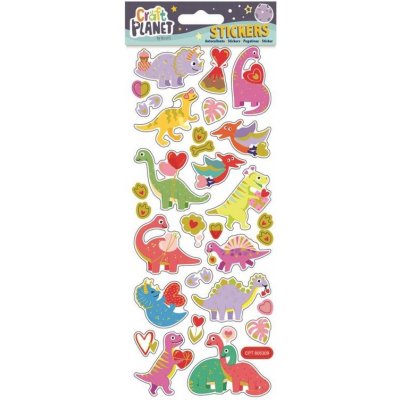 WEST DESIGN Samolepky 10x23cm - Dinosauři a srdce – Hledejceny.cz