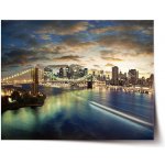 Sablio Plakát Brooklynský most - 90x60 cm – Zboží Mobilmania