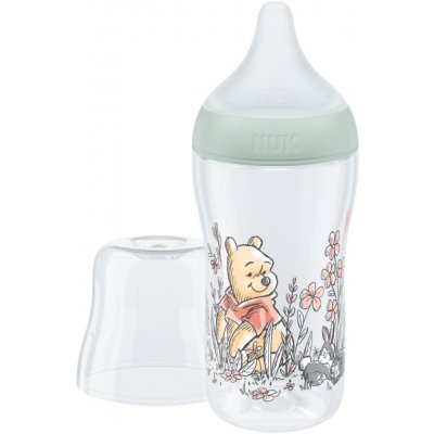 Nuk Perfect Match láhev s kontrolou teploty Disney Medvídek Pú 260 ml – Sleviste.cz