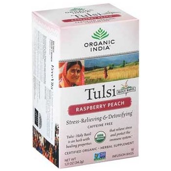 Organic India Tulsi OVOCNÝ S IBIŠKEM A ČERNÝM BEZEM 18 sáčků