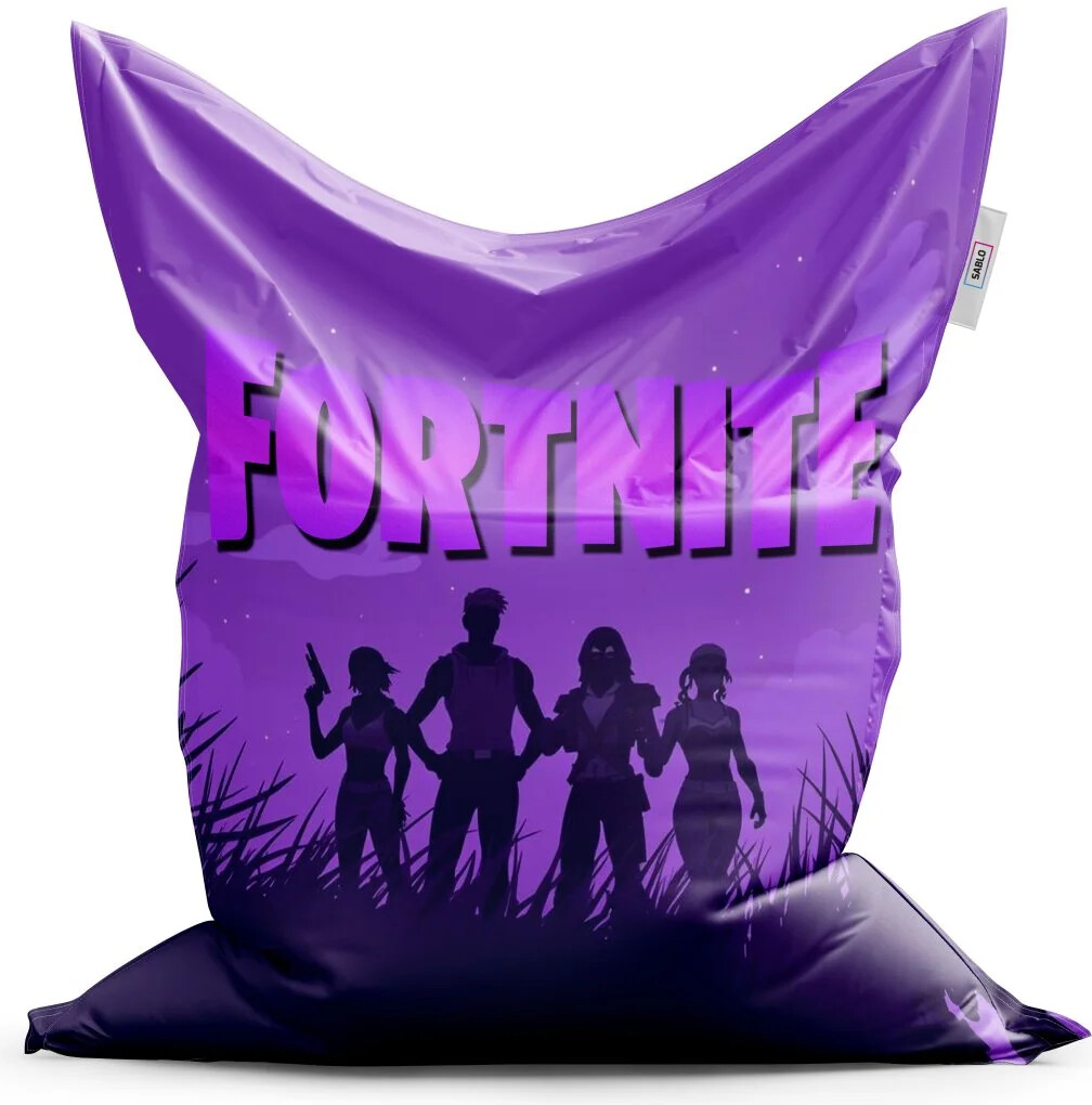 Sablio Sedací vak fortnite Fialová silueta 150x100 cm