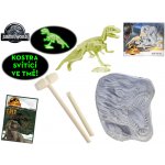 Jurský Park Jurský svět sada vytesej si kostru dinosaura T Rex svítící ve tmě s doplňky – Hledejceny.cz