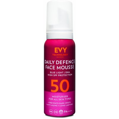 Evy Daily Defense Face Mousse Cancer Awareness SPF50 75 ml – Zbozi.Blesk.cz