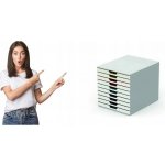 Durable Varicolor box 10 zásuvek bílý – Zbozi.Blesk.cz