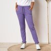 Dámské tepláky Blancheporte Meltonové kalhoty s pružným pasem lila
