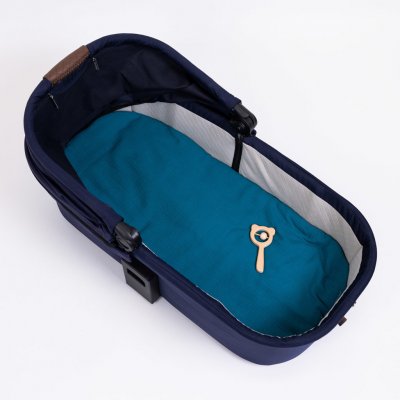 Tulimese Podložka do korby mušelínová petrolejová – Sleviste.cz