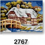VTC Vyšívací předloha 70246 2767 dům zima 2 bílá 18x24cm – Zboží Dáma