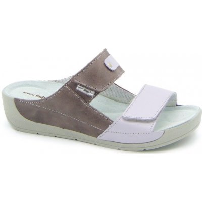 Medistyle zdravotní dámská pantofel Ivana fialovo-hnědá – Sleviste.cz