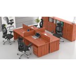 NABYTEK-DESIGNOVY.CZ - ZE 4.6 03 Sestava kancelářského nábytku Komfort 4.6 calvados – Zboží Dáma