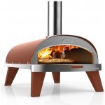 Ziipa Pizza pec Piana na dřevěné pelety cihlová – Zboží Dáma