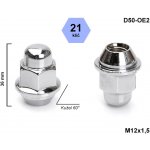 Kolová matice M12x1,5 kužel chrom – Zboží Mobilmania