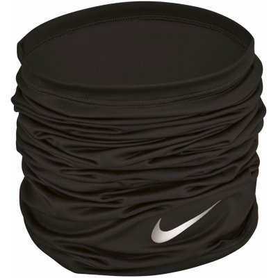 Nike nákrčník Dri-Fit Wrap Black/Silver – Zboží Dáma