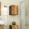 Koupelnový nábytek Nábytek XL Koupelnová nástěnná skříňka 38 x 33 x 48 cm masivní mangovník