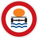 Dopravní značka Zákaz vjezdu vozidel přepravujících nebezpečný náklad, který může způsobit ohrožení životního prostředí - B19 – Zboží Dáma