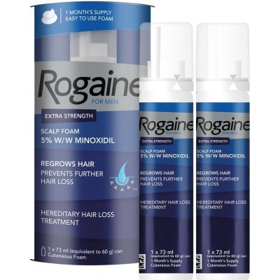 Rogaine pěna pro muže Minoxidil 5% 2 x 60 ml – Hledejceny.cz