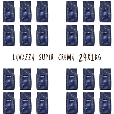 Lavazza Super Crema zrnková 24 x 1 kg – Hledejceny.cz