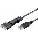Goobay 94022 USB 2.0 A M - micro B USB M, mini 5pin B USB M, Apple 30pin, 1m