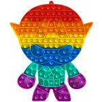 Antistresová hračka Pop it Kapitán rainbow Jumbo