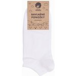 Vlnka Bavlněné ponožky kotníkové bílá – Hledejceny.cz